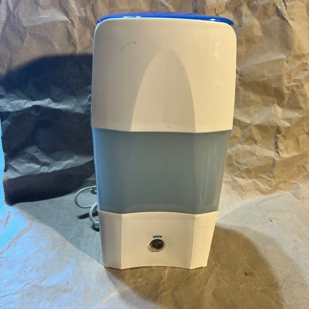 Mr. Coffee 3 Qt Iced Tea Maker White Blue TM70 Series Adjustable Brew Strength